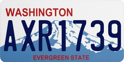 WA license plate AXR1739