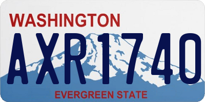 WA license plate AXR1740