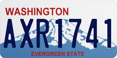 WA license plate AXR1741