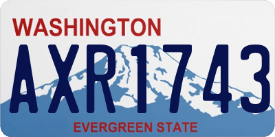 WA license plate AXR1743