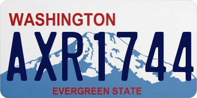 WA license plate AXR1744