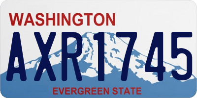 WA license plate AXR1745