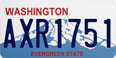 WA license plate AXR1751