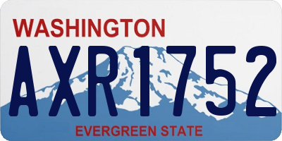 WA license plate AXR1752