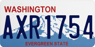 WA license plate AXR1754