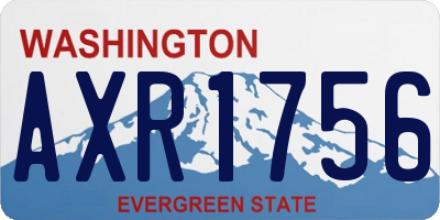 WA license plate AXR1756