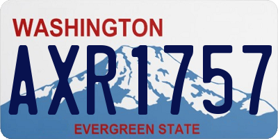 WA license plate AXR1757