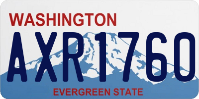 WA license plate AXR1760