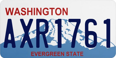 WA license plate AXR1761