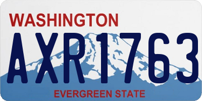 WA license plate AXR1763