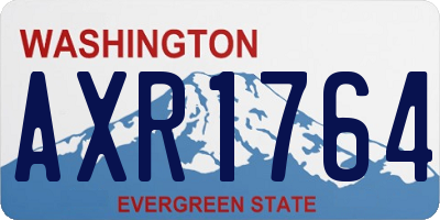 WA license plate AXR1764
