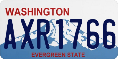 WA license plate AXR1766
