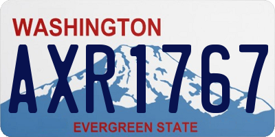 WA license plate AXR1767