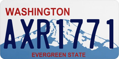 WA license plate AXR1771