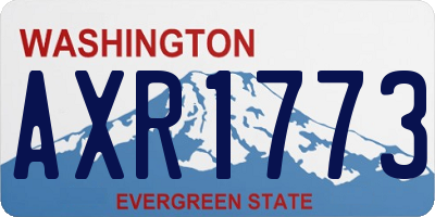 WA license plate AXR1773