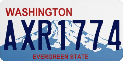 WA license plate AXR1774