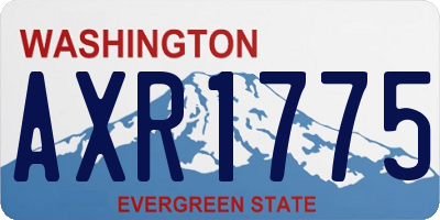 WA license plate AXR1775