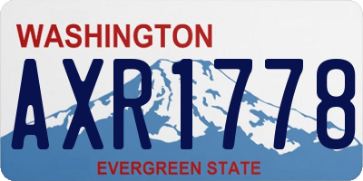WA license plate AXR1778