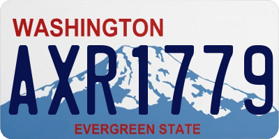WA license plate AXR1779