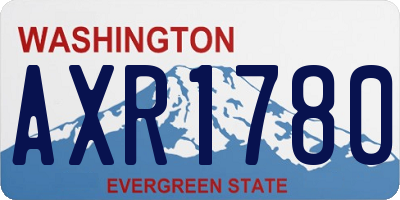 WA license plate AXR1780