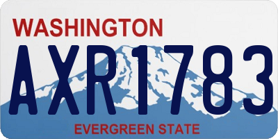 WA license plate AXR1783