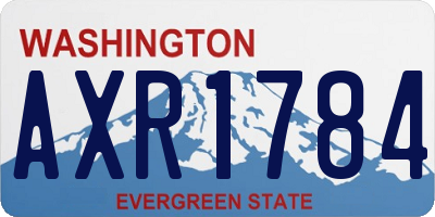 WA license plate AXR1784