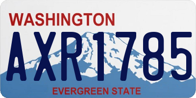 WA license plate AXR1785