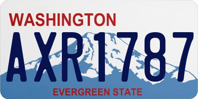 WA license plate AXR1787
