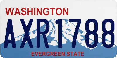 WA license plate AXR1788