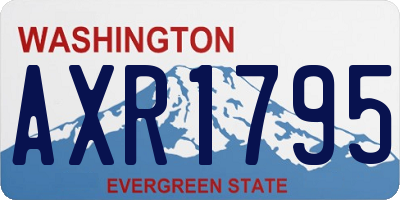 WA license plate AXR1795