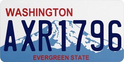 WA license plate AXR1796