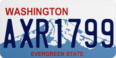WA license plate AXR1799
