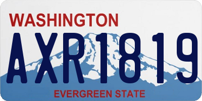 WA license plate AXR1819
