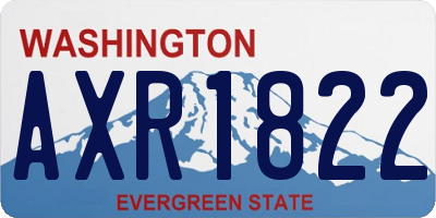 WA license plate AXR1822