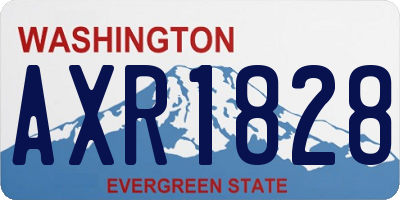 WA license plate AXR1828