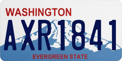 WA license plate AXR1841