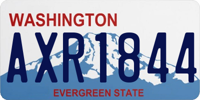 WA license plate AXR1844
