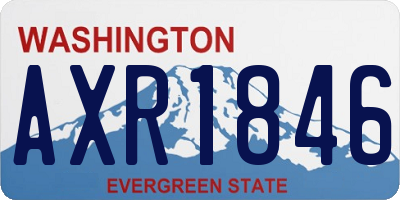 WA license plate AXR1846