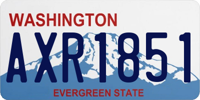 WA license plate AXR1851