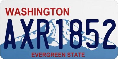 WA license plate AXR1852