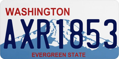 WA license plate AXR1853