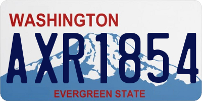 WA license plate AXR1854