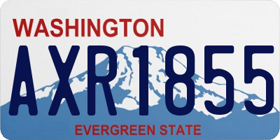 WA license plate AXR1855
