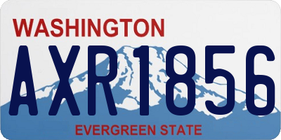 WA license plate AXR1856