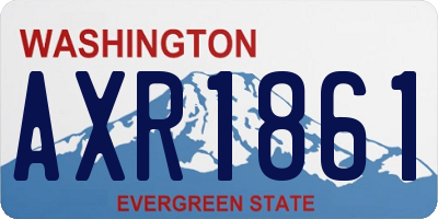WA license plate AXR1861