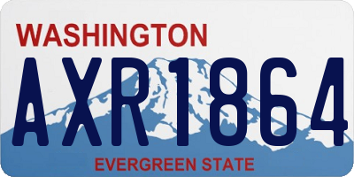 WA license plate AXR1864