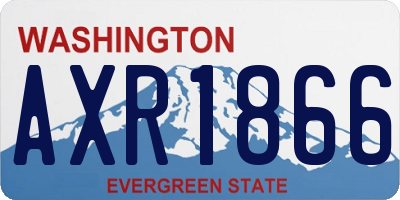 WA license plate AXR1866