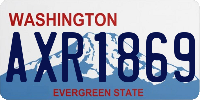 WA license plate AXR1869