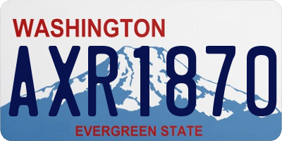 WA license plate AXR1870
