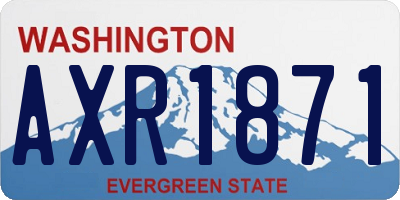 WA license plate AXR1871